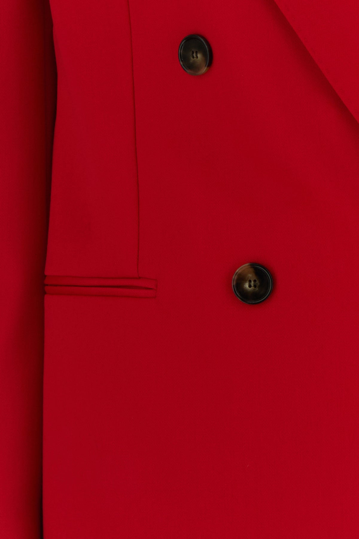 Red wool blazer - 3