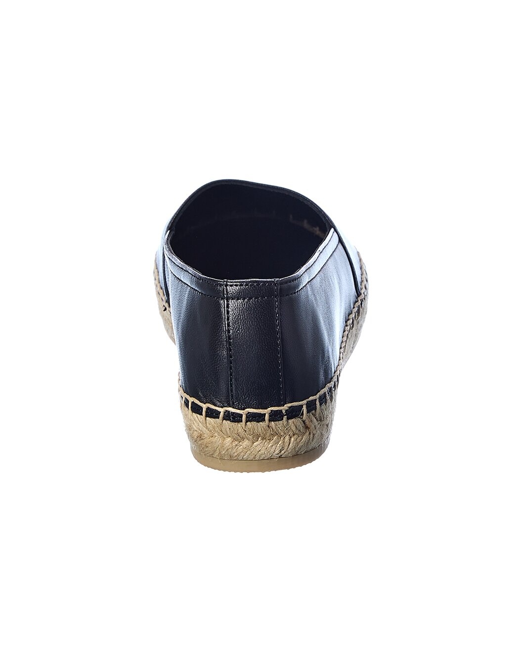 Saint Laurent Debossed Logo Leather Espadrille - 3
