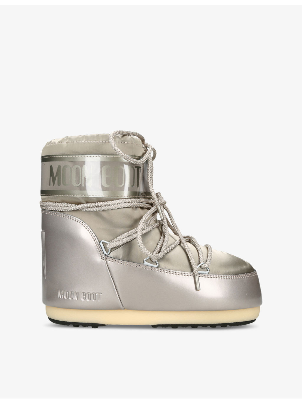 Icon brand-print woven snow boots - 1