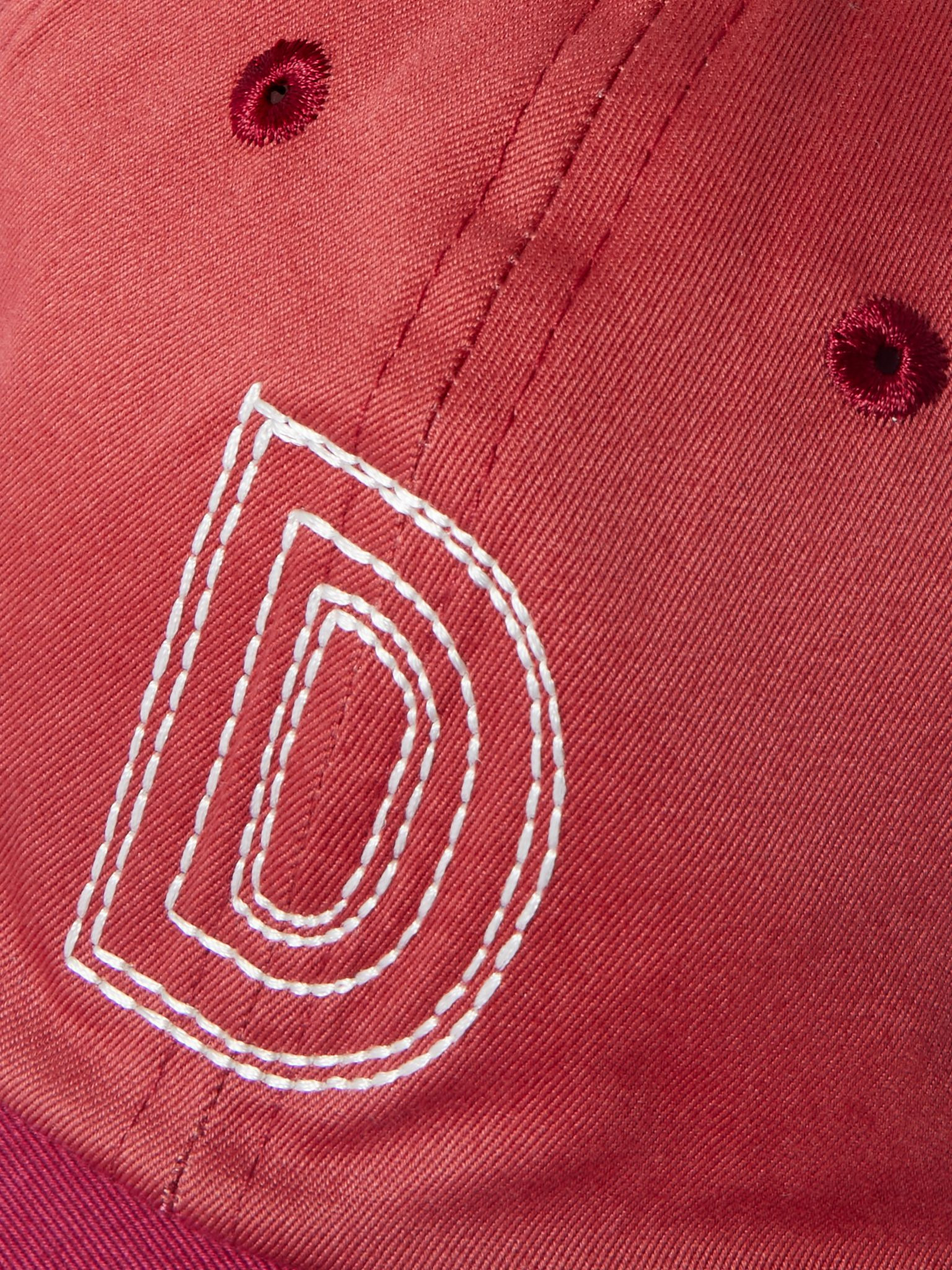 Cricketball Logo-Embroidered Cotton-Twill Baseball Cap Brick - 4