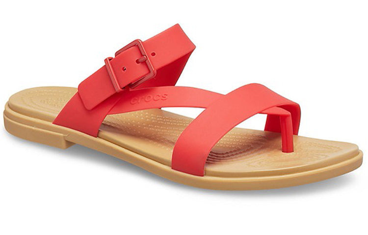 (WMNS) Crocs Casual Flame Red Slippers 206108-8C1 - 4