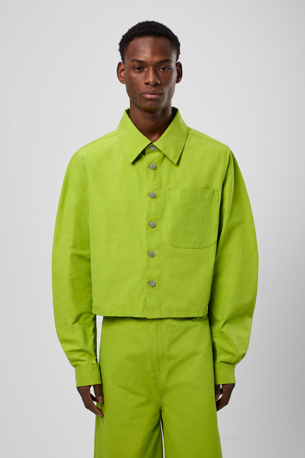 Green Cotton/Nylon Shirt - 2