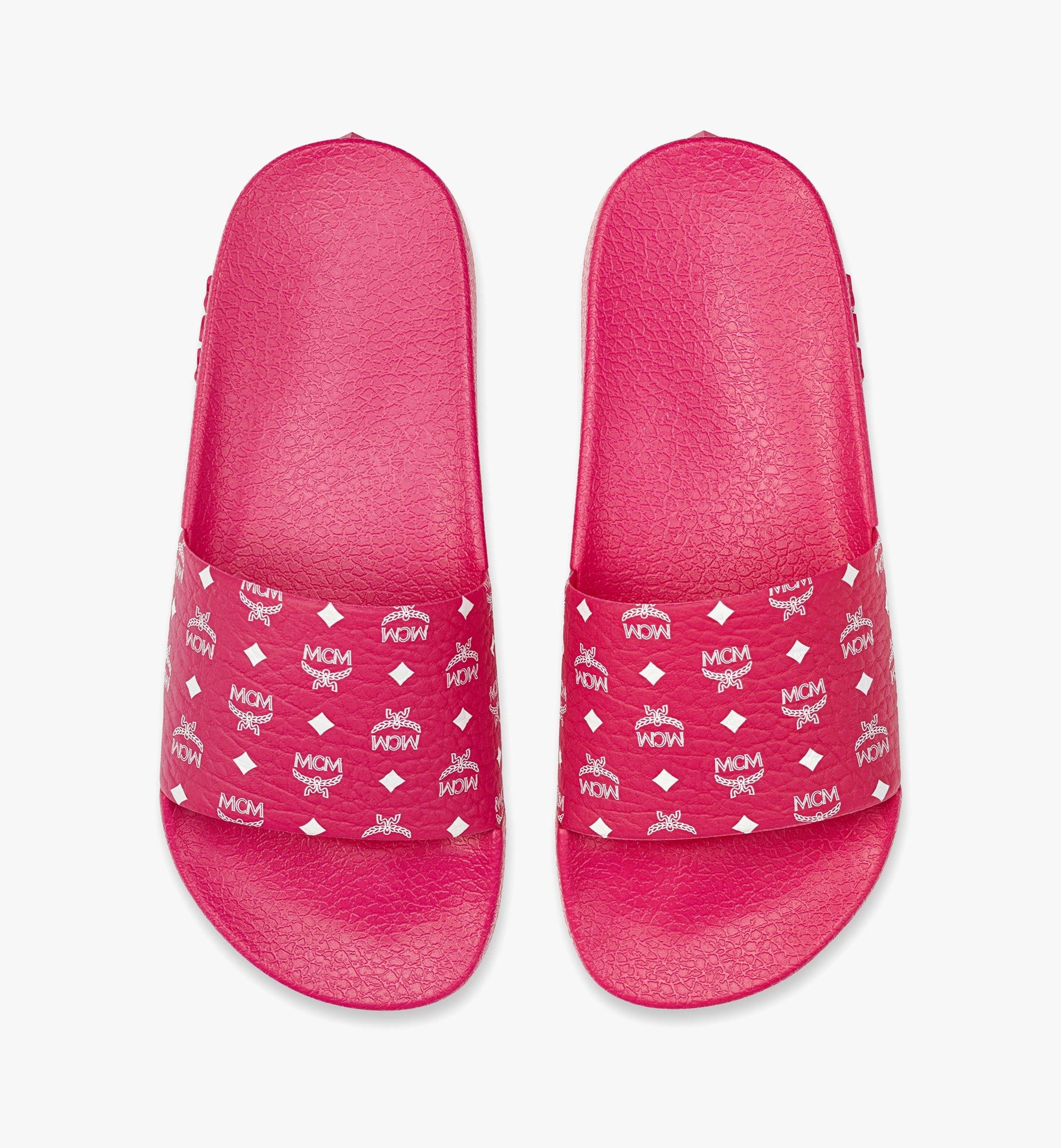 Women’s Monogram Print Rubber Slides - 6