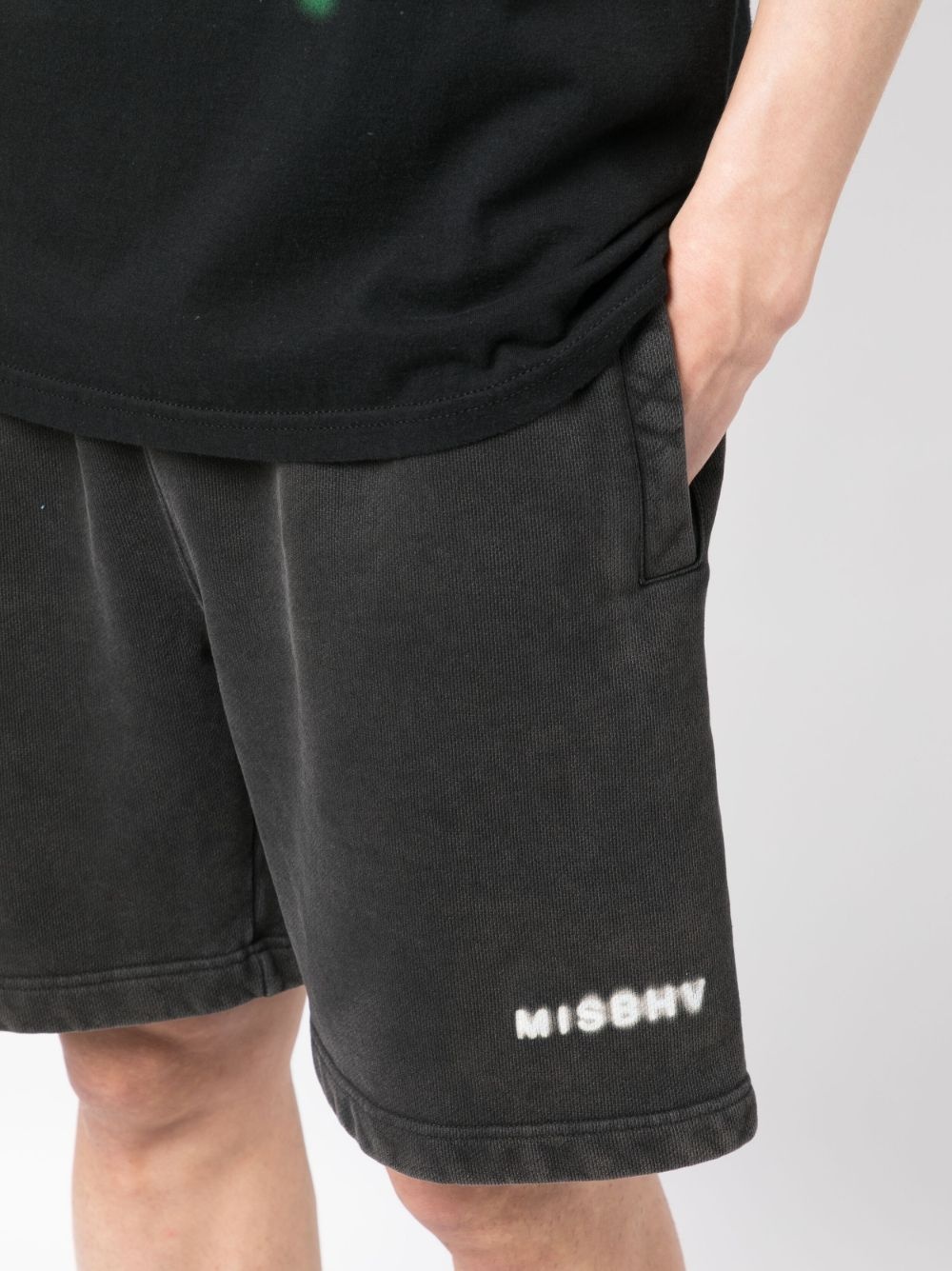 Community logo-print track shorts - 5