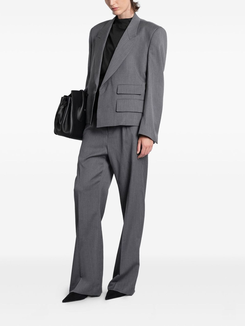 entire studios pleated wide-leg trousers outlook