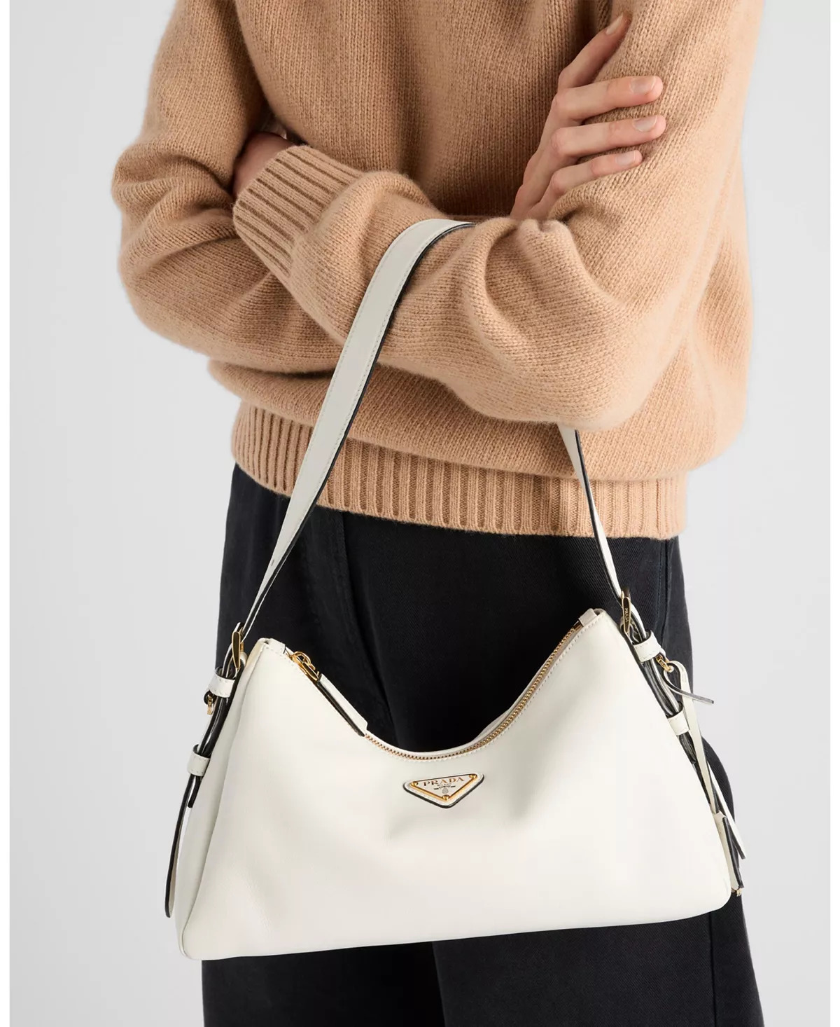 Aimee Medium Leather Shoulder Bag - 3
