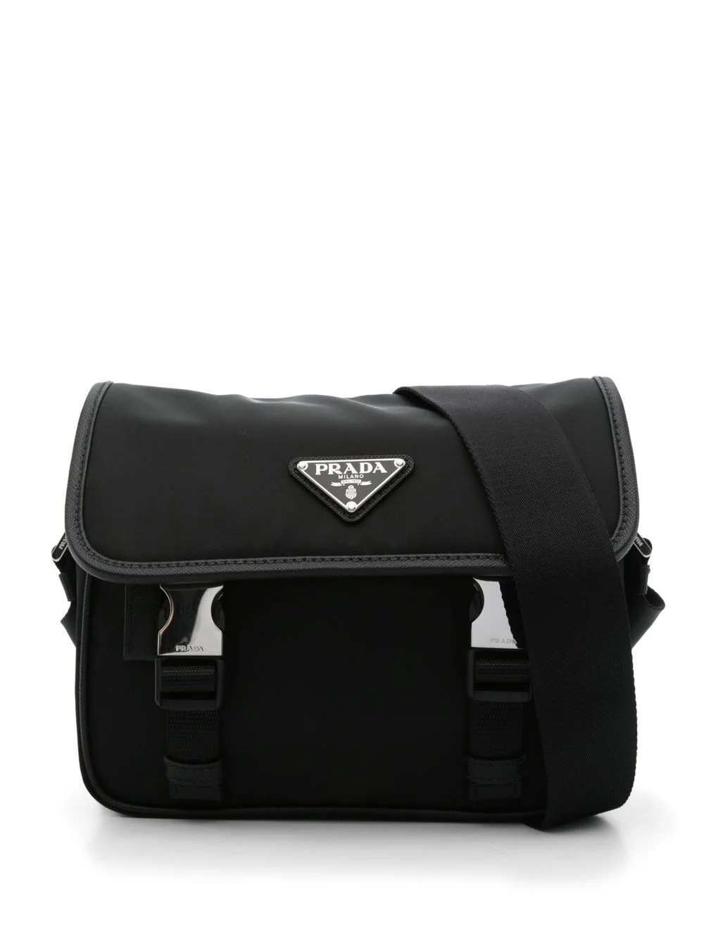 logo-triangle shoulder bag - 1