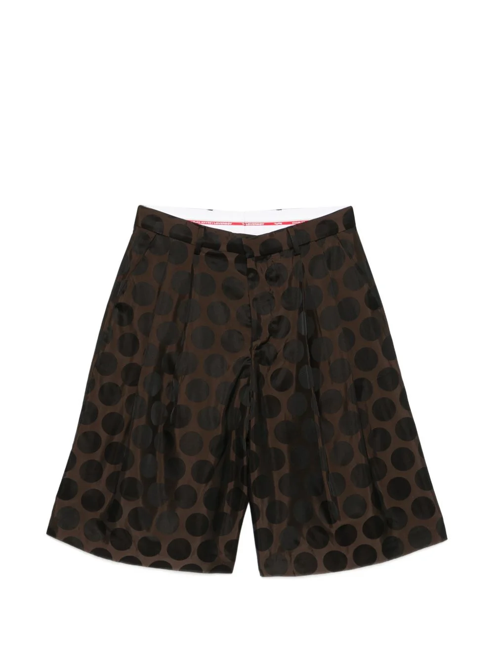 polka-dot tailored shorts - 1