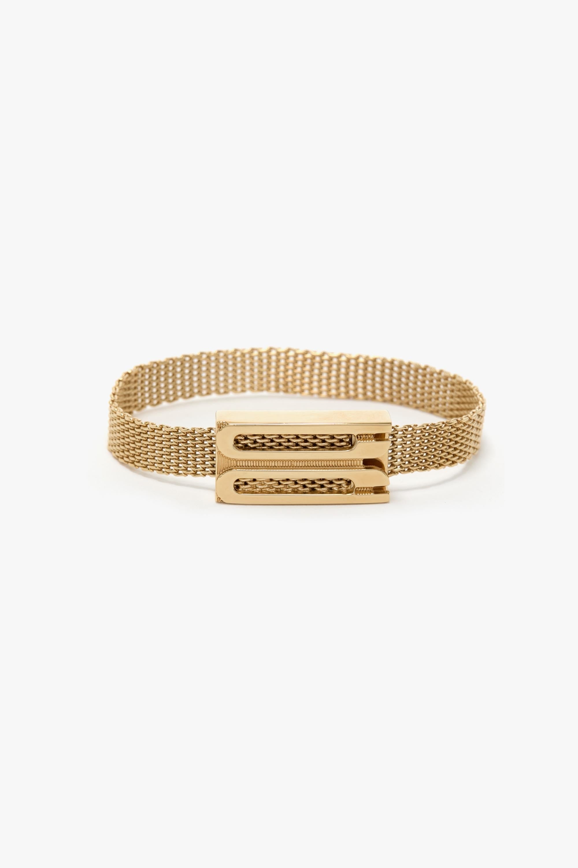 B Frame Bracelet In Light Gold - 1