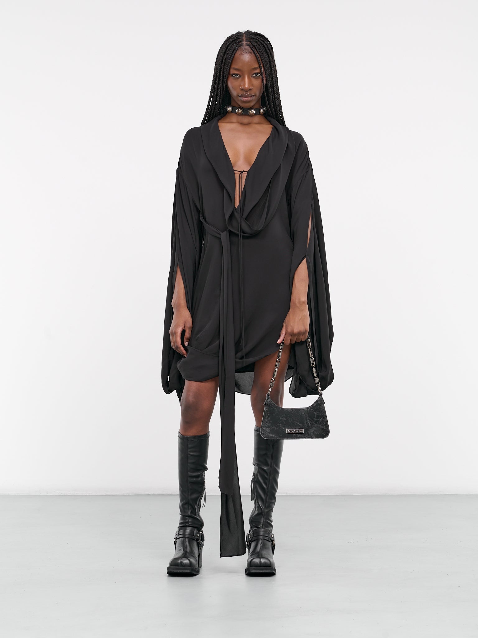 Draped Mini Dress - 6