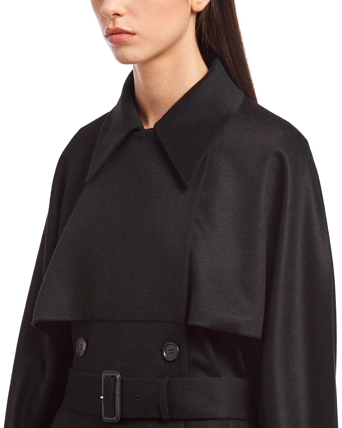 Double-breasted cashmere coat - 5