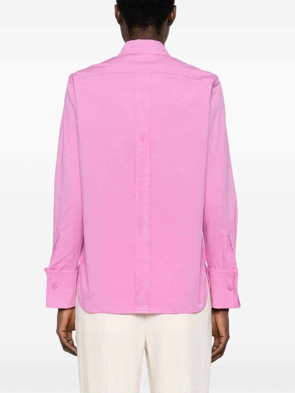 logo-embroidered shirt - 4