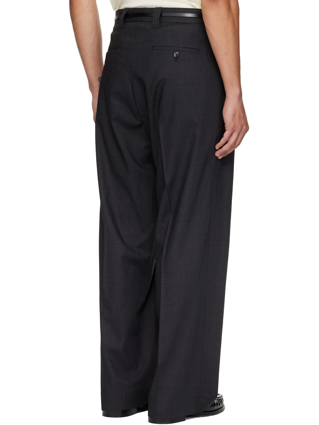 Gray Classic Trousers - 3