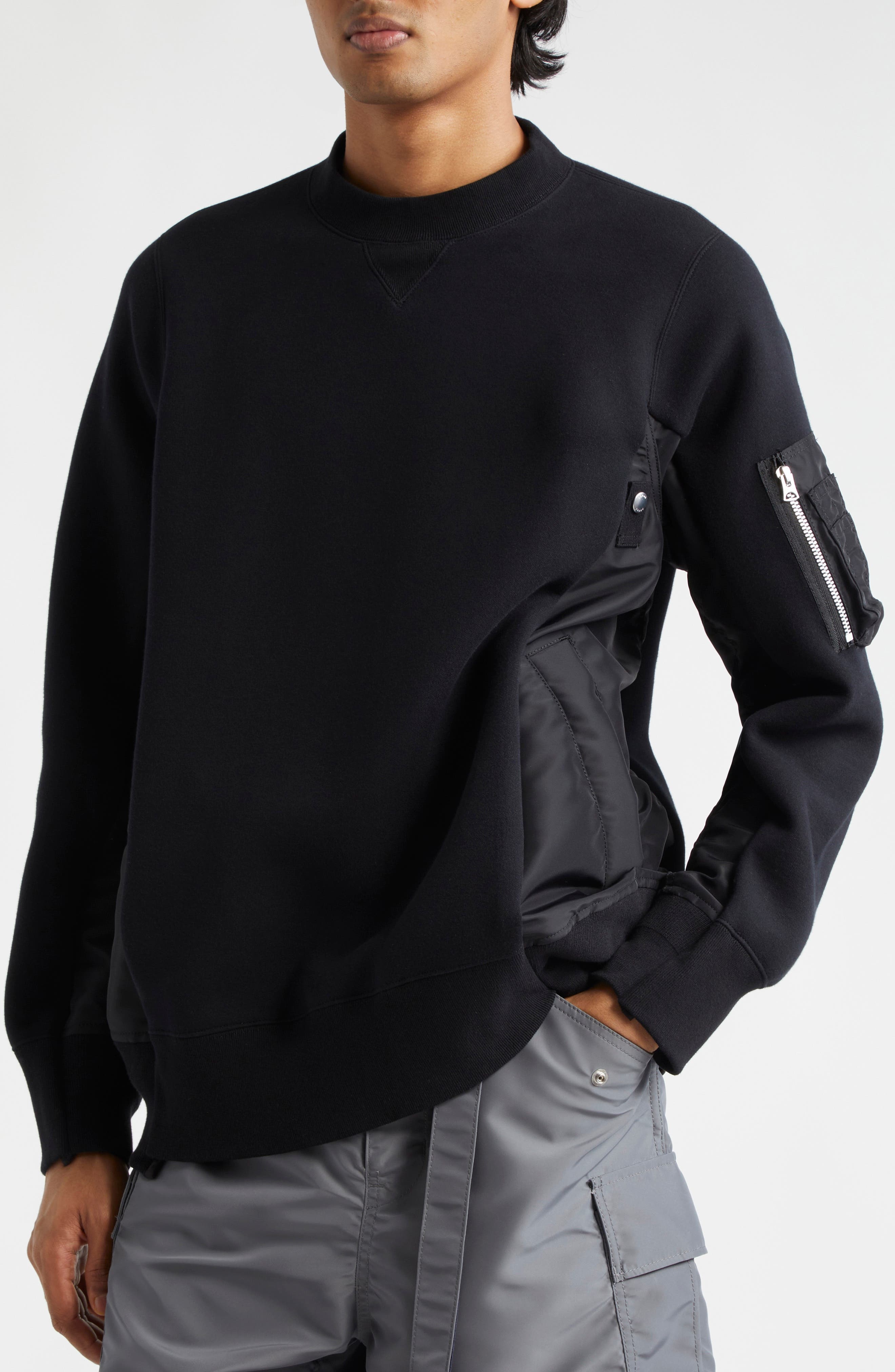 Sponge Mixed Media Sweatshirt - 4