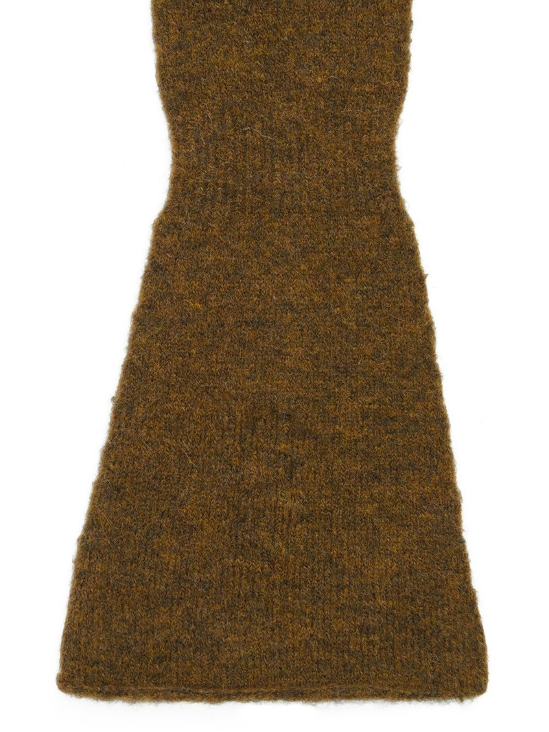 Brown Porterville Alpaca Knit Gloves 4