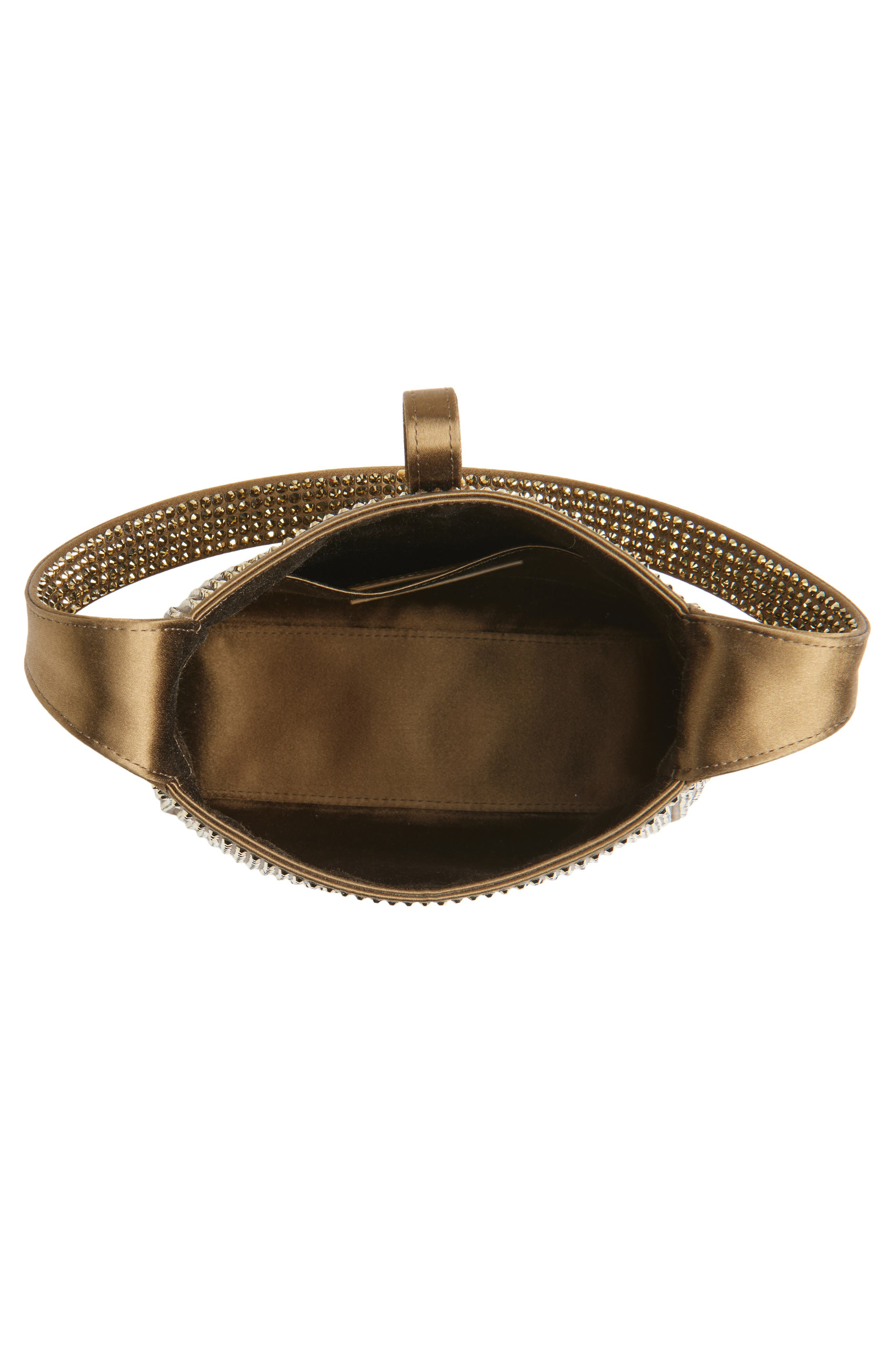Saint Laurent Mini Le 5 À 7 Crystal Embellished Shoulder Bag in Astres at Nordstrom - 4
