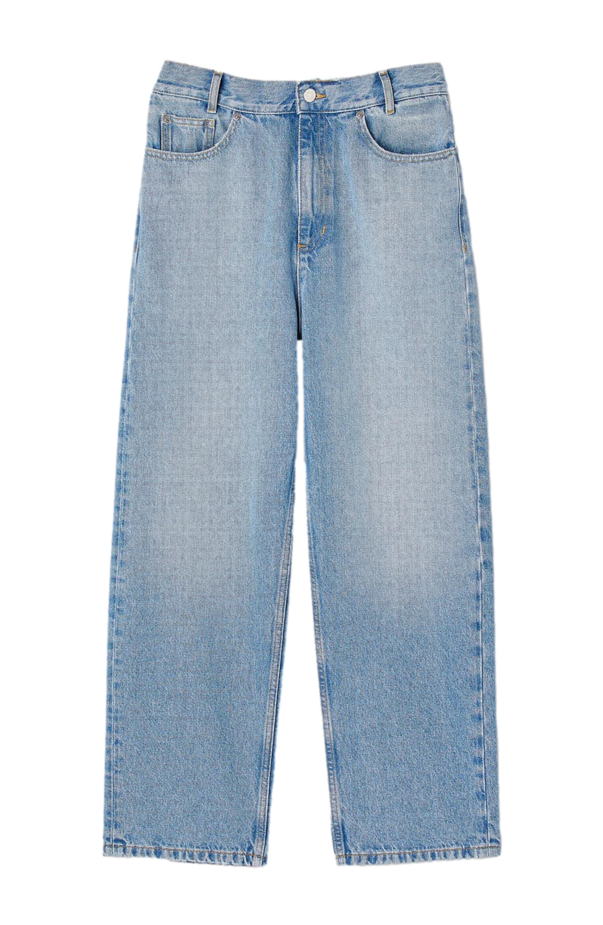 SANDRO Low-rise straight-leg jeans in Blue Jean at Nordstrom - 8