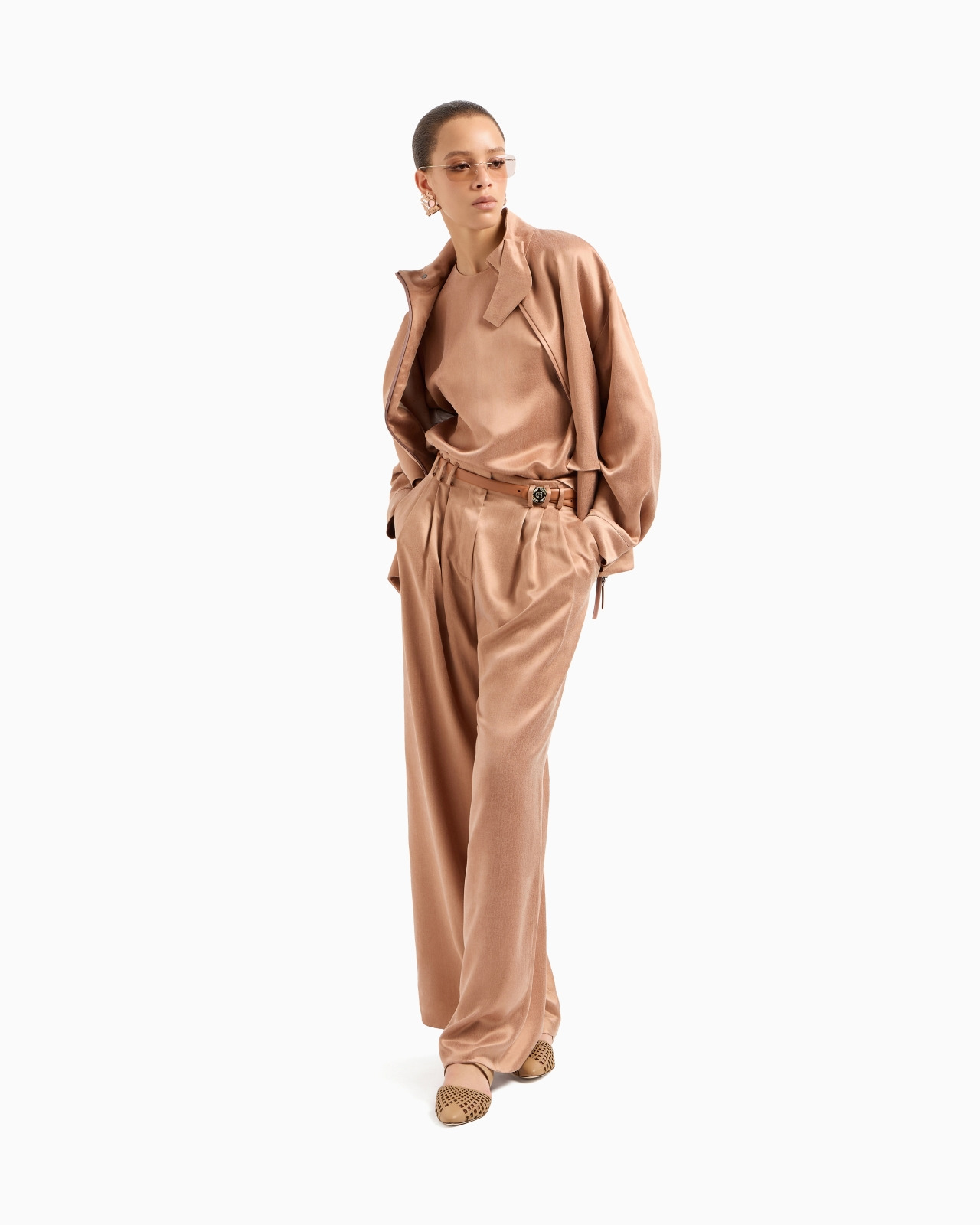 VISCOSE AND CUPRO PEA COAT - 2
