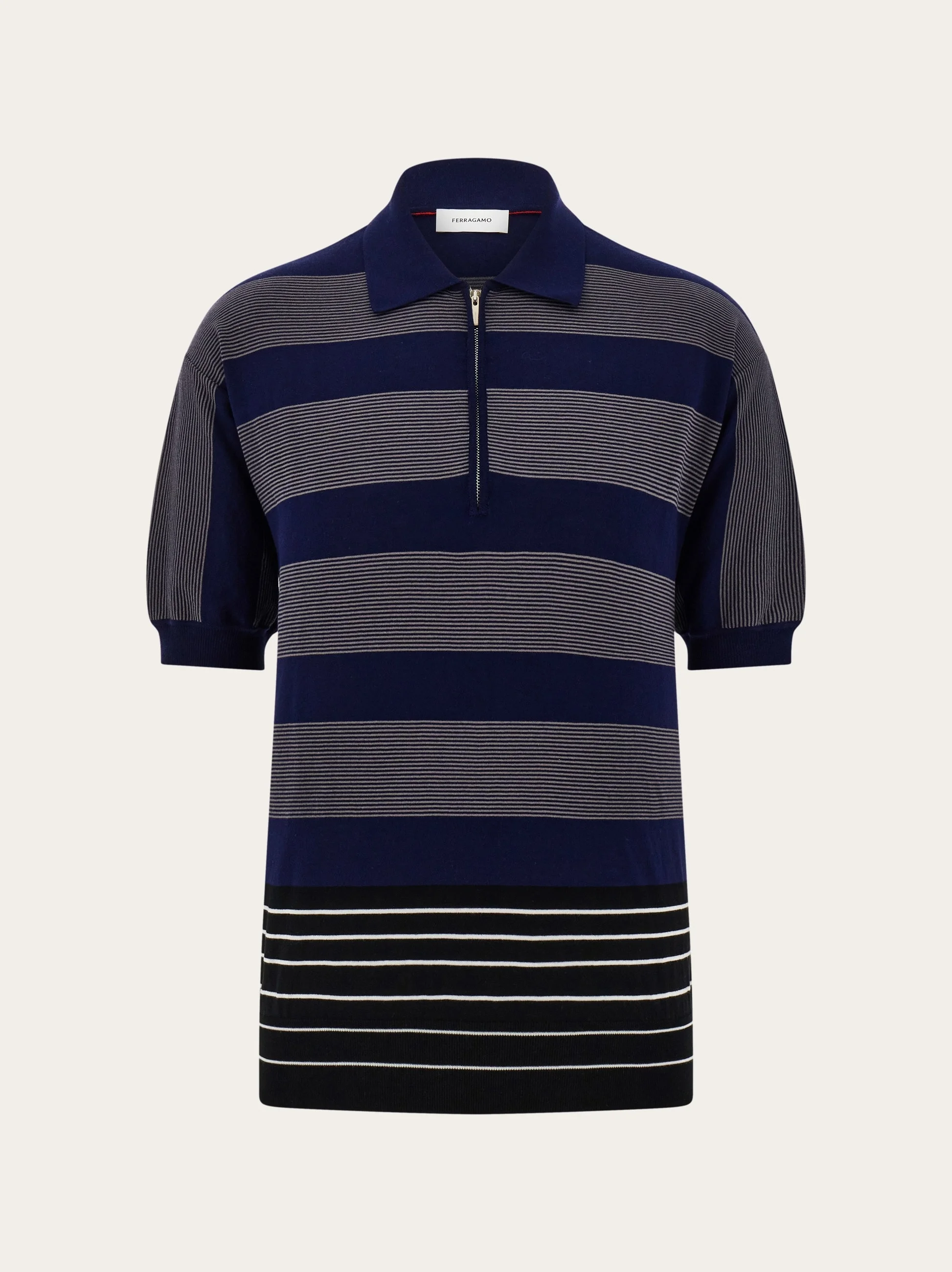 Polo shirt with zip collar - 1