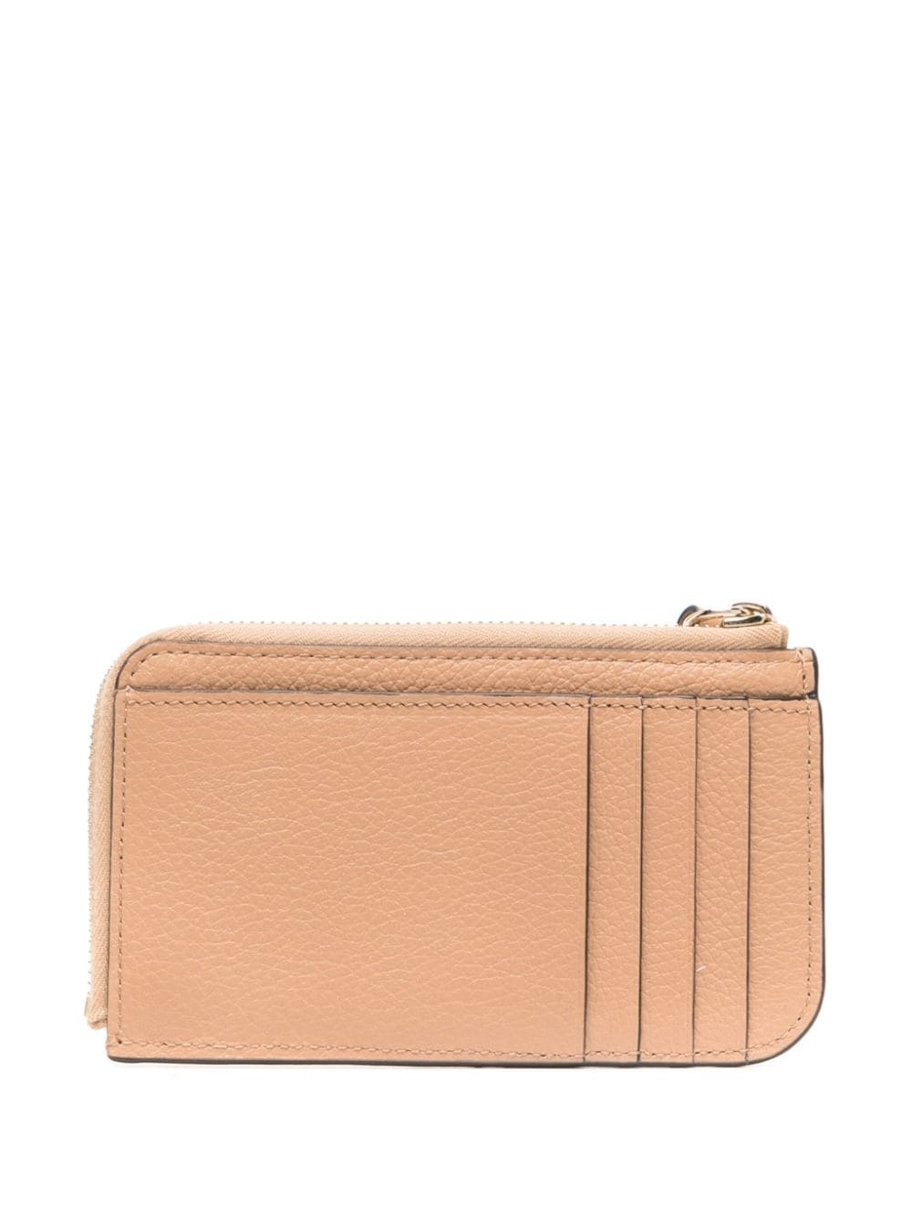 logo-charm leather cardholder - 2