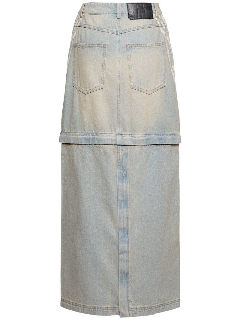 Denim zip skirt - 2