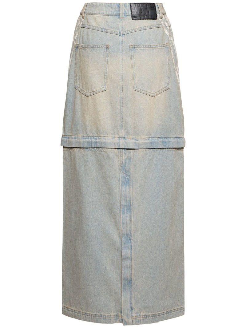adidas Originals Denim zip skirt outlook