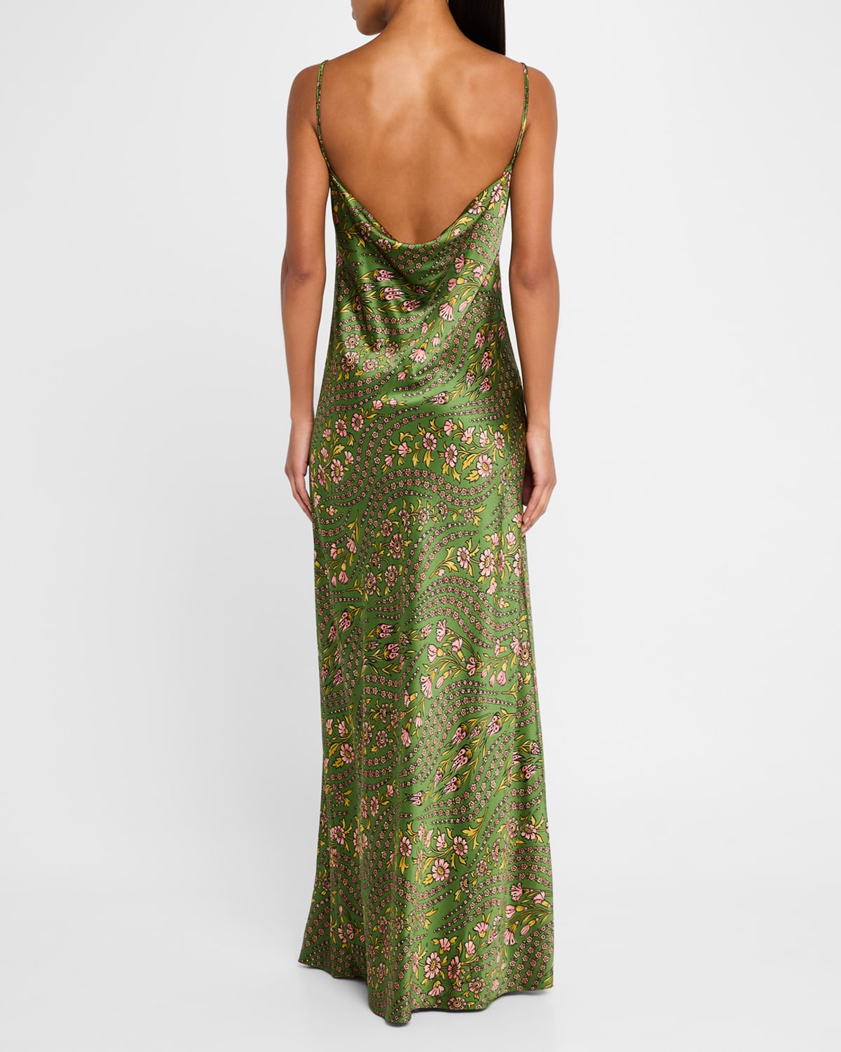 【Veronica Beard】 Dovimaフローラルシルクミディドレス Dovima floral silk midi dress in multicoloured - Veronica