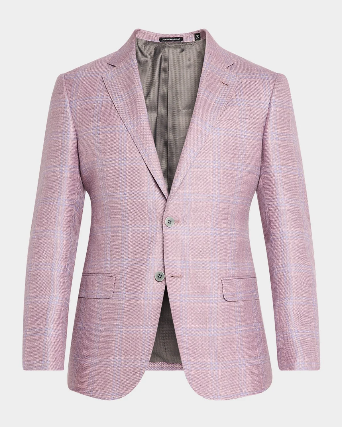 Men's Textured Plaid Sport Coat - 1