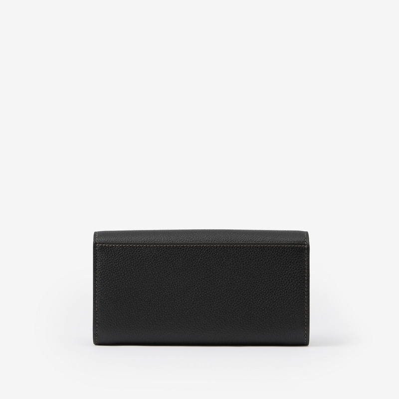 Monogram Motif Grainy Leather Continental Wallet 3