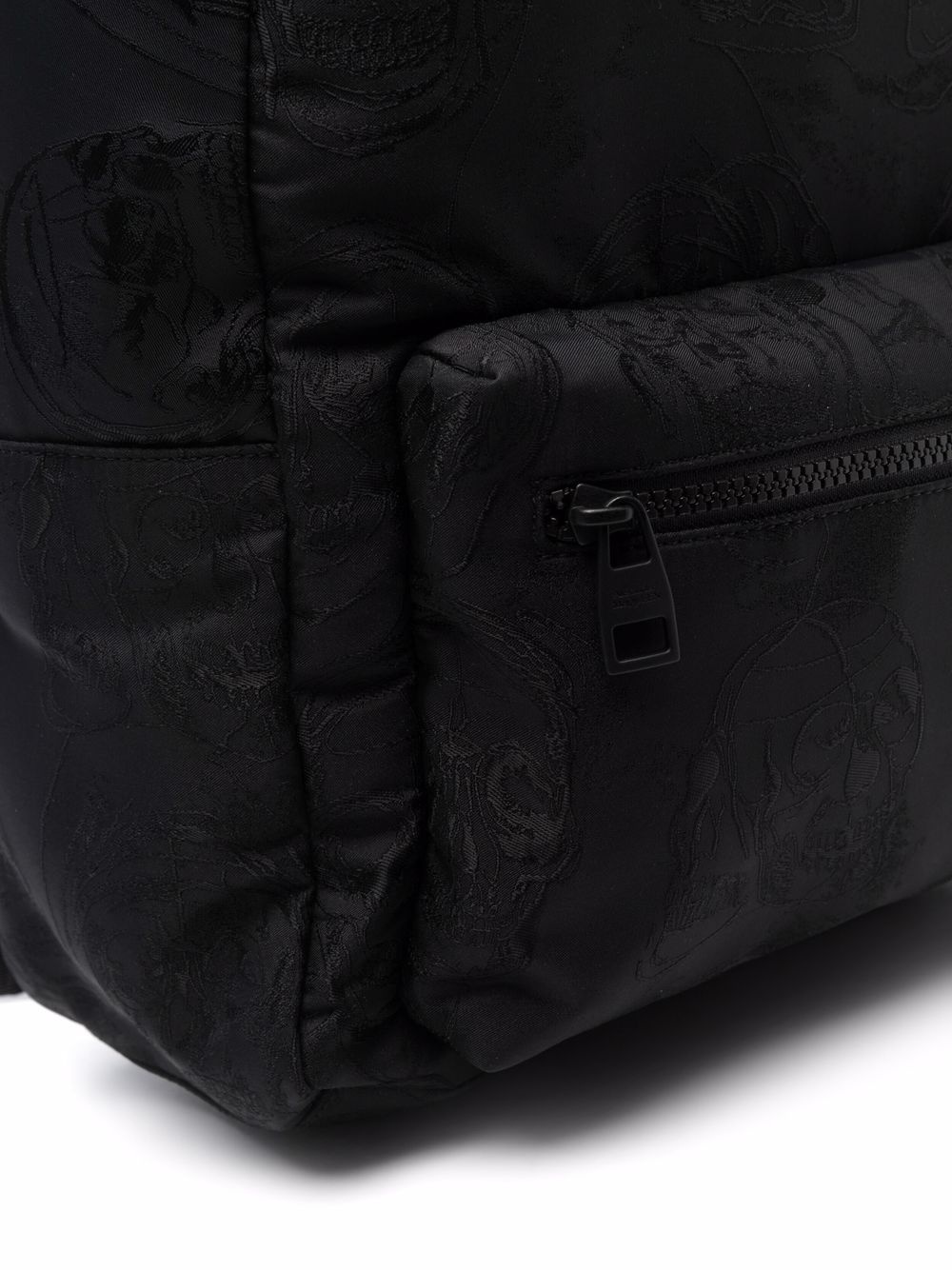 skull-embroidered backpack - 5