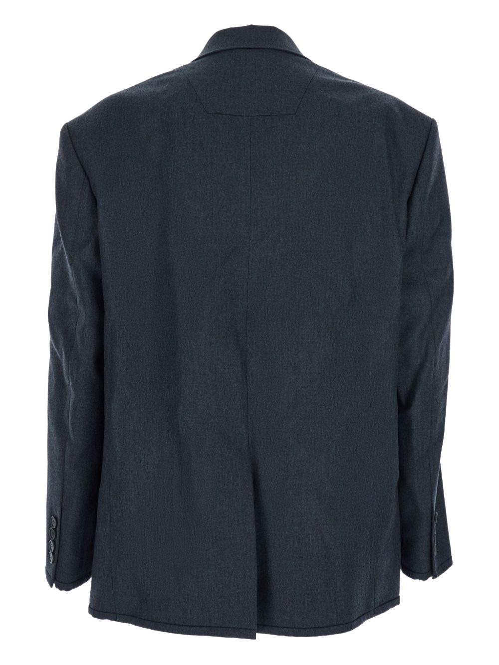 double-breasted wool blazer - 2