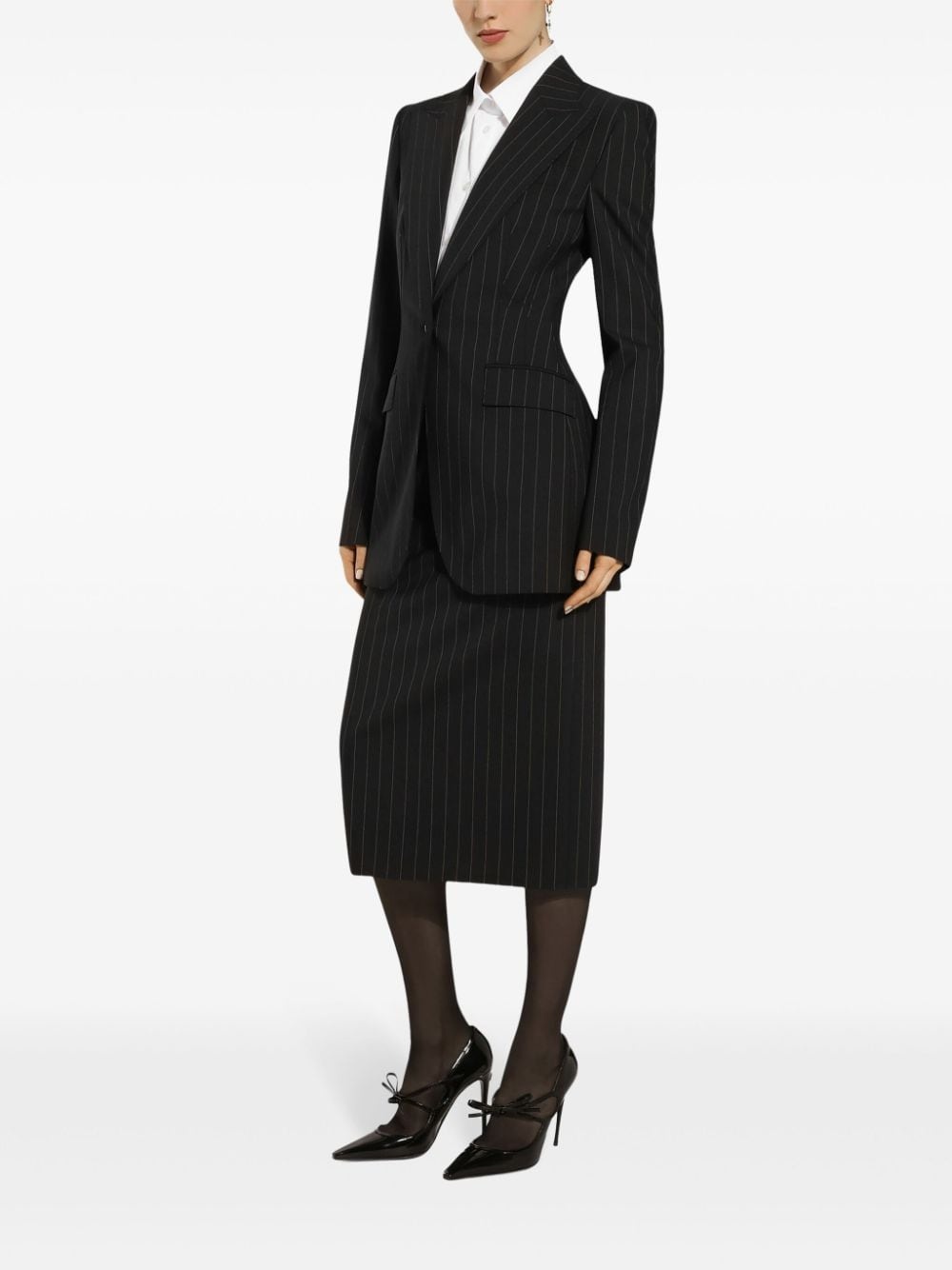 pinstriped skirt - 3