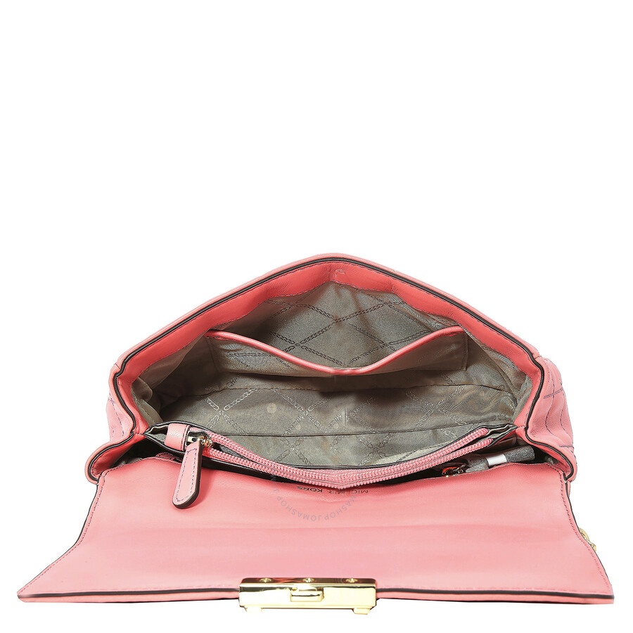 Michael Kors - Open Box - Michael Kors Red Ladies SoHo Large Quilted Leather Shoulder Bag - 4