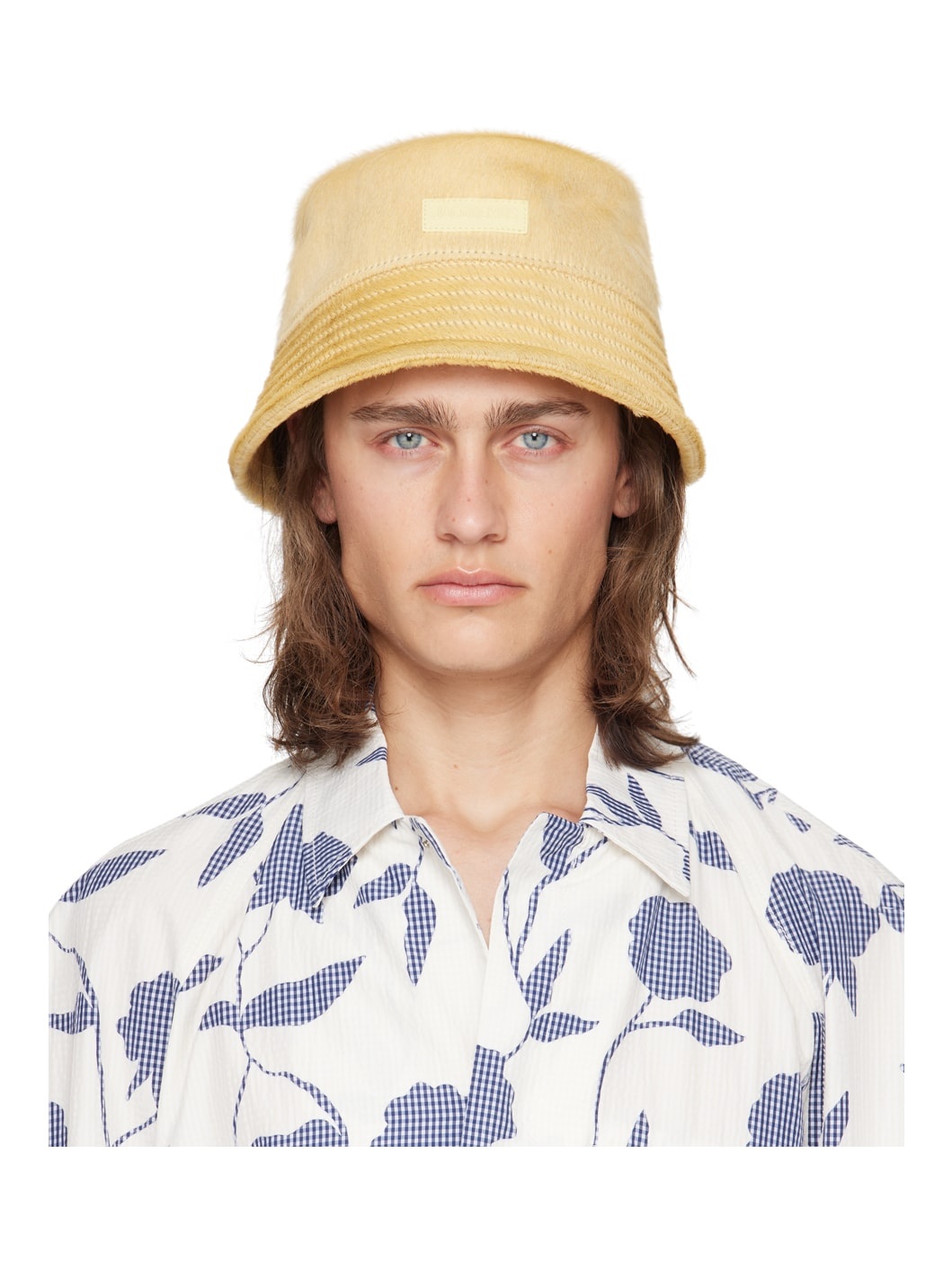 Yellow Les Sculptures 'Le bob Sperone' Bucket Hat - 1