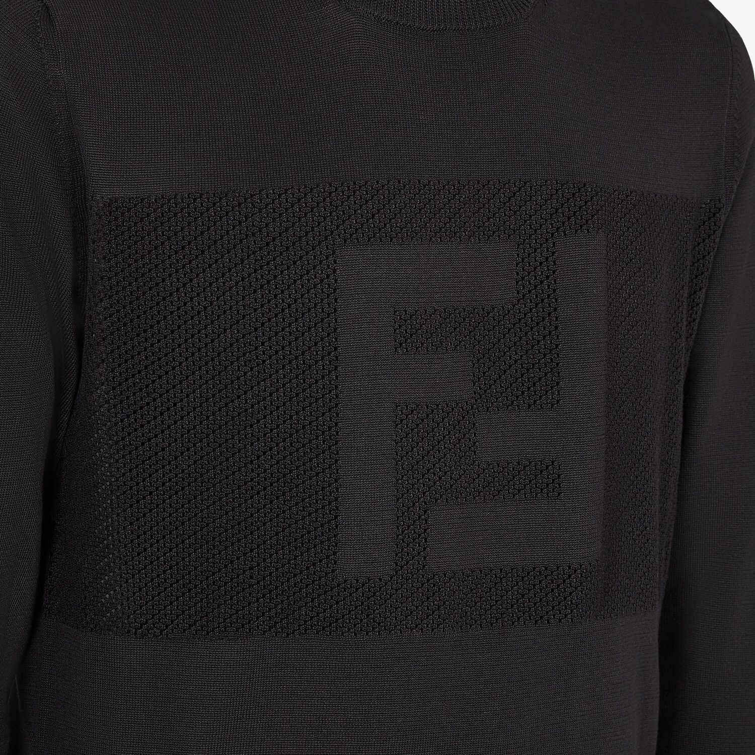 Black cotton sweater - 3