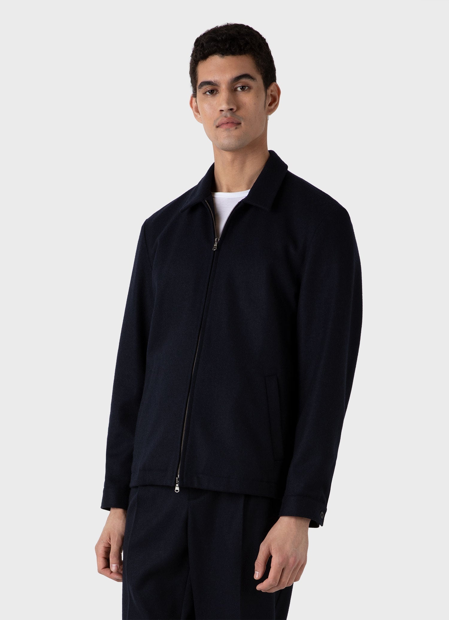 Boiled Wool Zip Jacket - 2