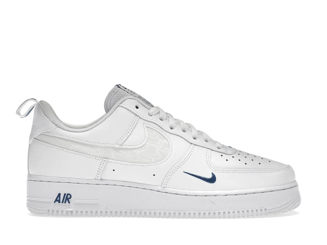 Nike Air Force 1 Low Reflective Swoosh White Blue - 1