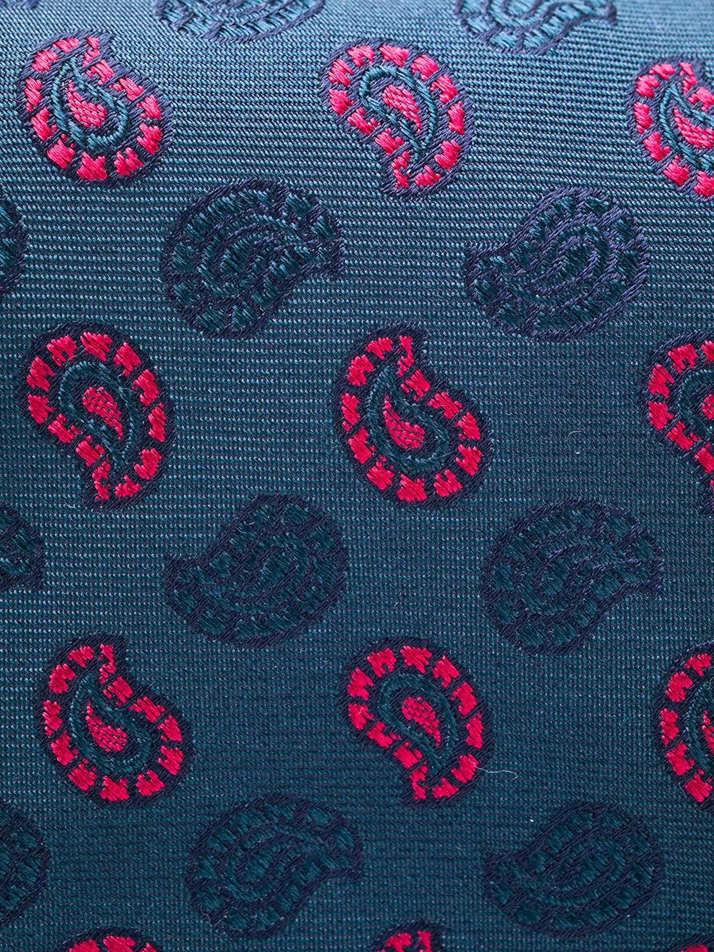 paisley embroidered tie - 2