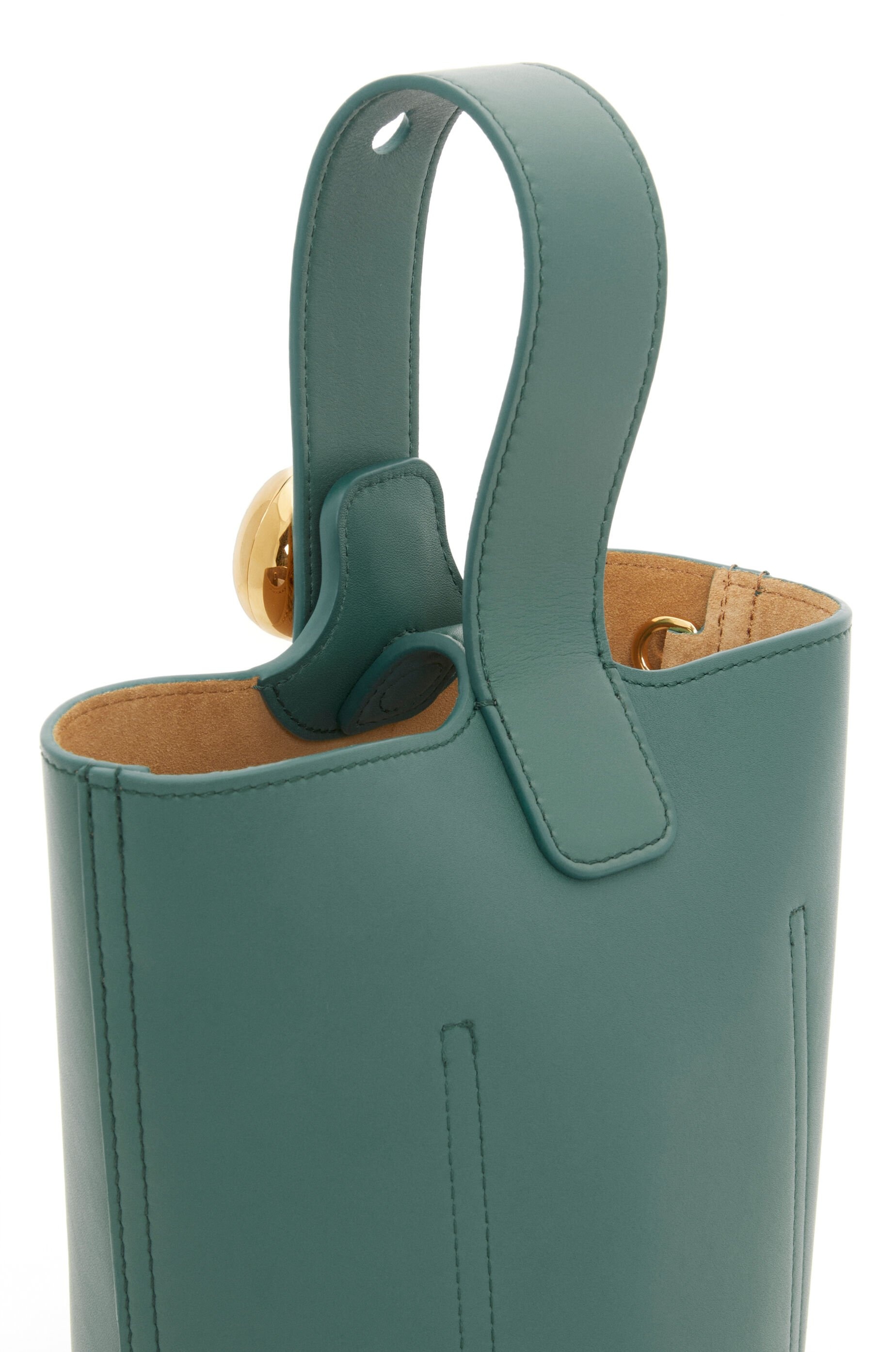 Mini Pebble bucket in smooth calfskin - 8