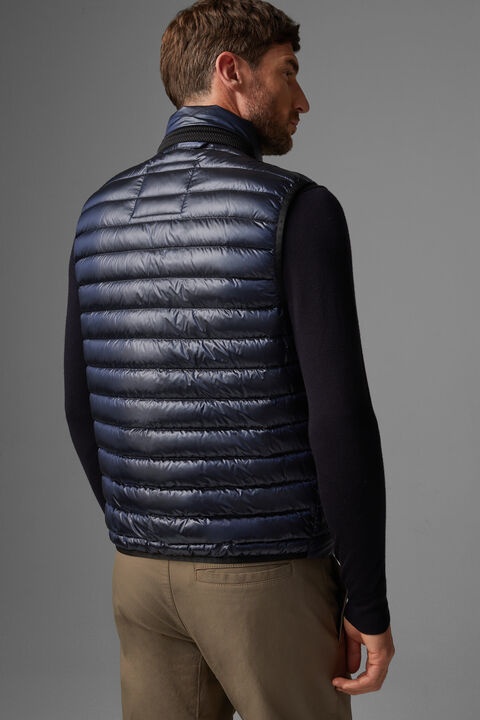 Lasse lightweight down vest in Dark blue - 3