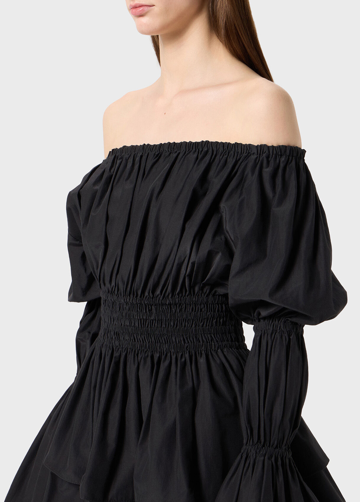 COTTON DRESS WITH RUFFLES AND GATHERING - 4