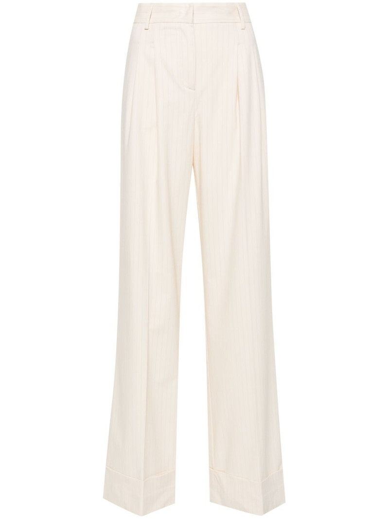 Nathaniel pinstripe wide-leg trousers 1