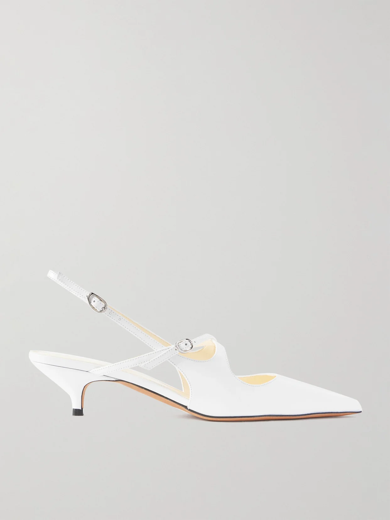 Slash Leather Slingback Pumps - 1