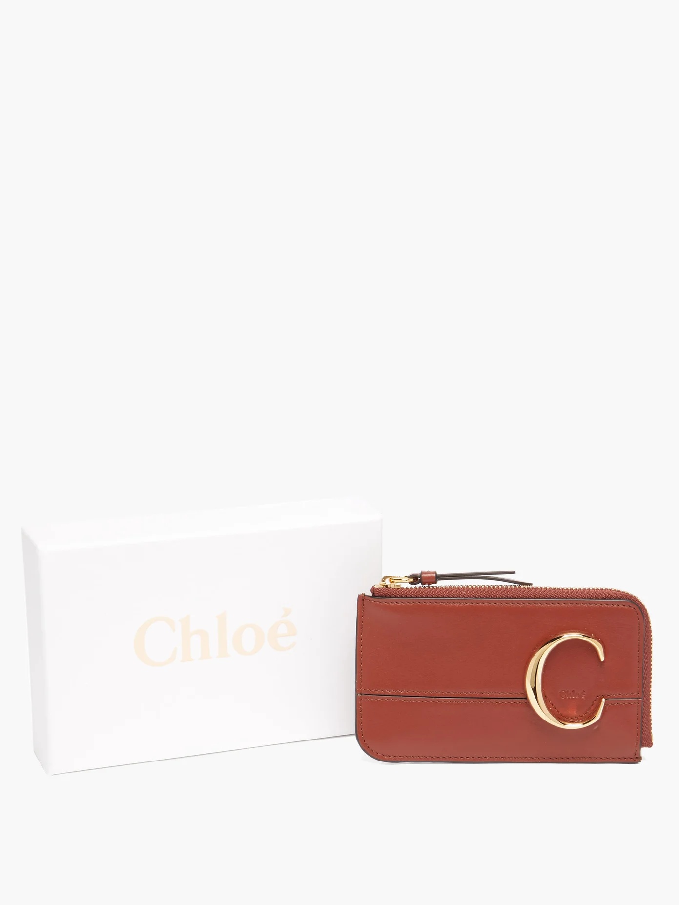 The C logo leather card and coin purse - 5