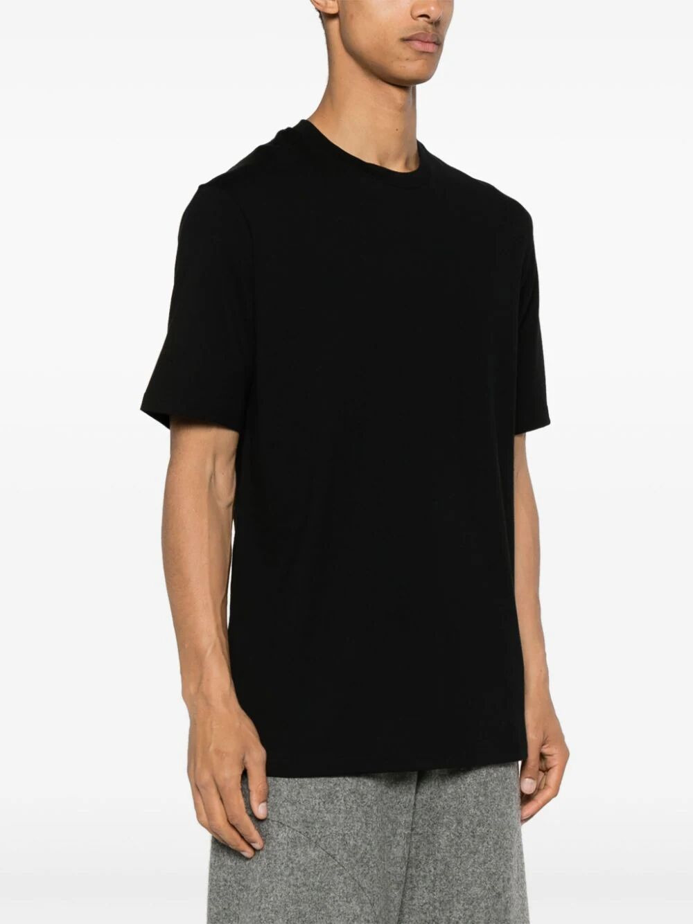 Jil Sander Men Crew Neck T-Shirt With Seasonal Print On The Back - 4