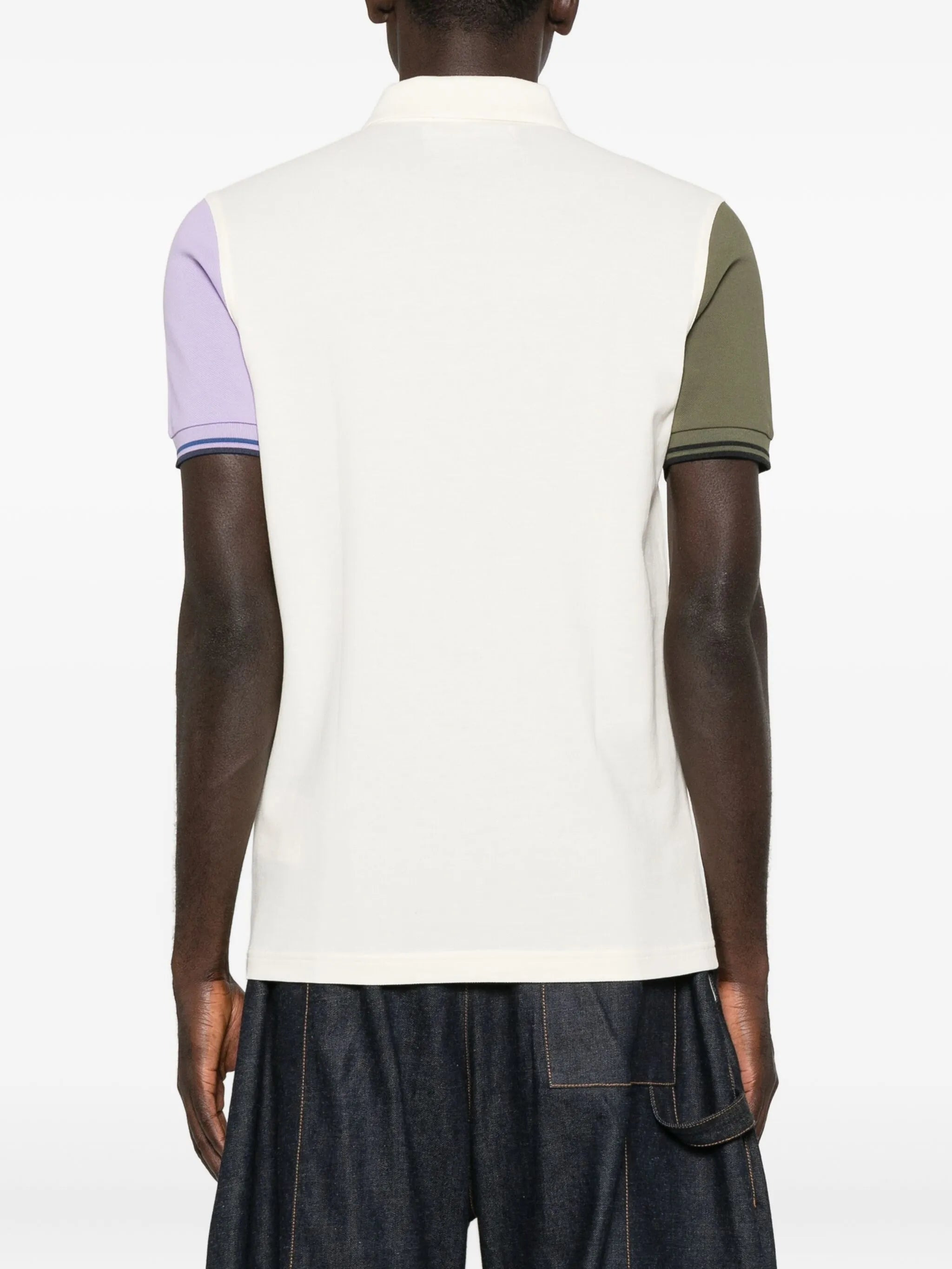 x Fred Perry colour-block short-sleeve polo shirt - 4