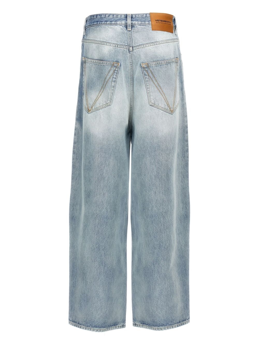 logo-embroidered jeans - 2
