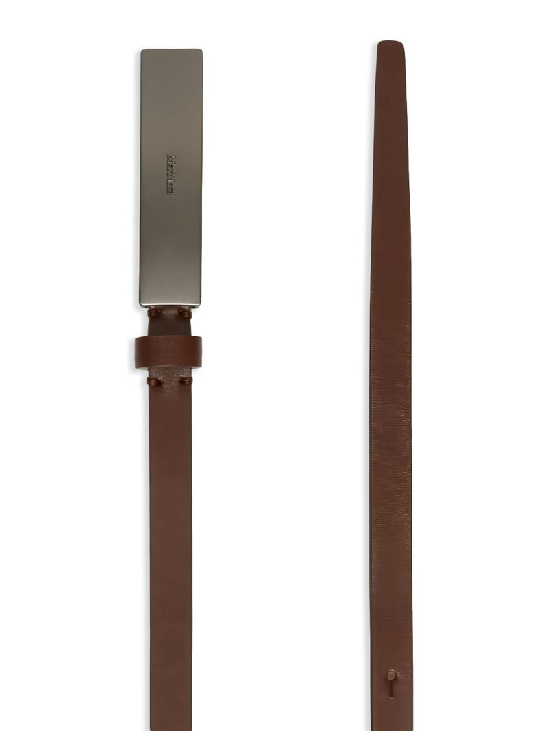 Sportmax logo-buckle belt outlook