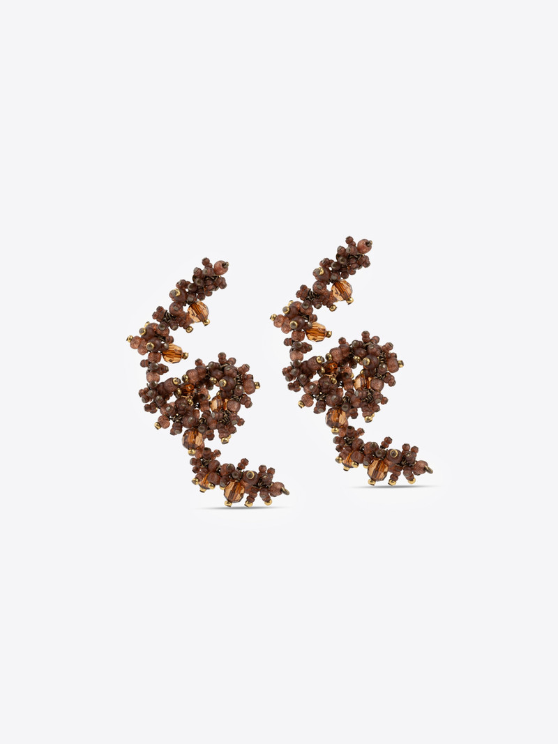 Dries Van Noten EMBROIDERED EARRINGS outlook