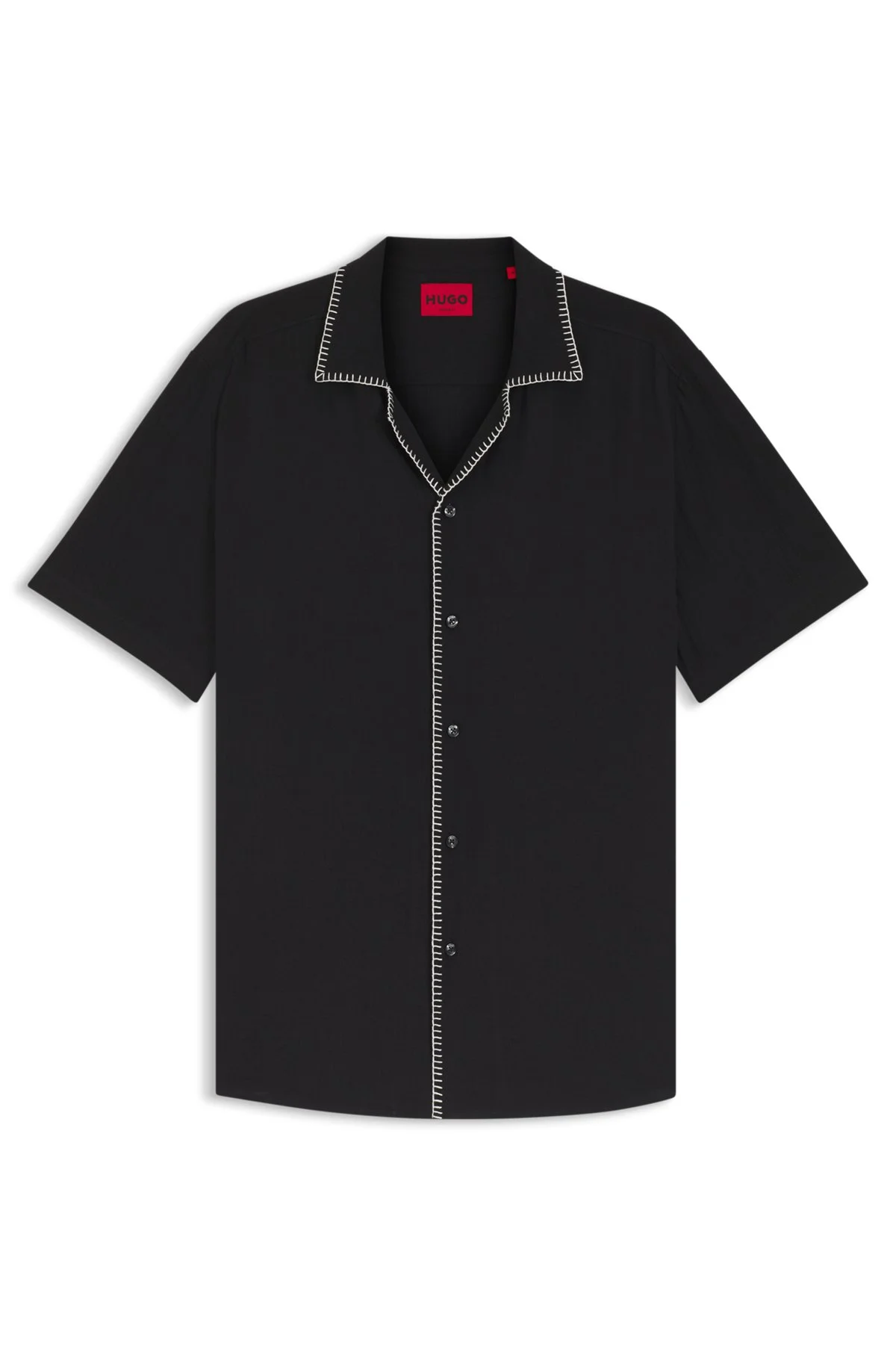 RELAXED-FIT SHIRT IN COTTON SEERSUCKER - 1